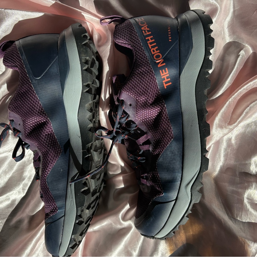 The North Face Maroon and Black Footwear